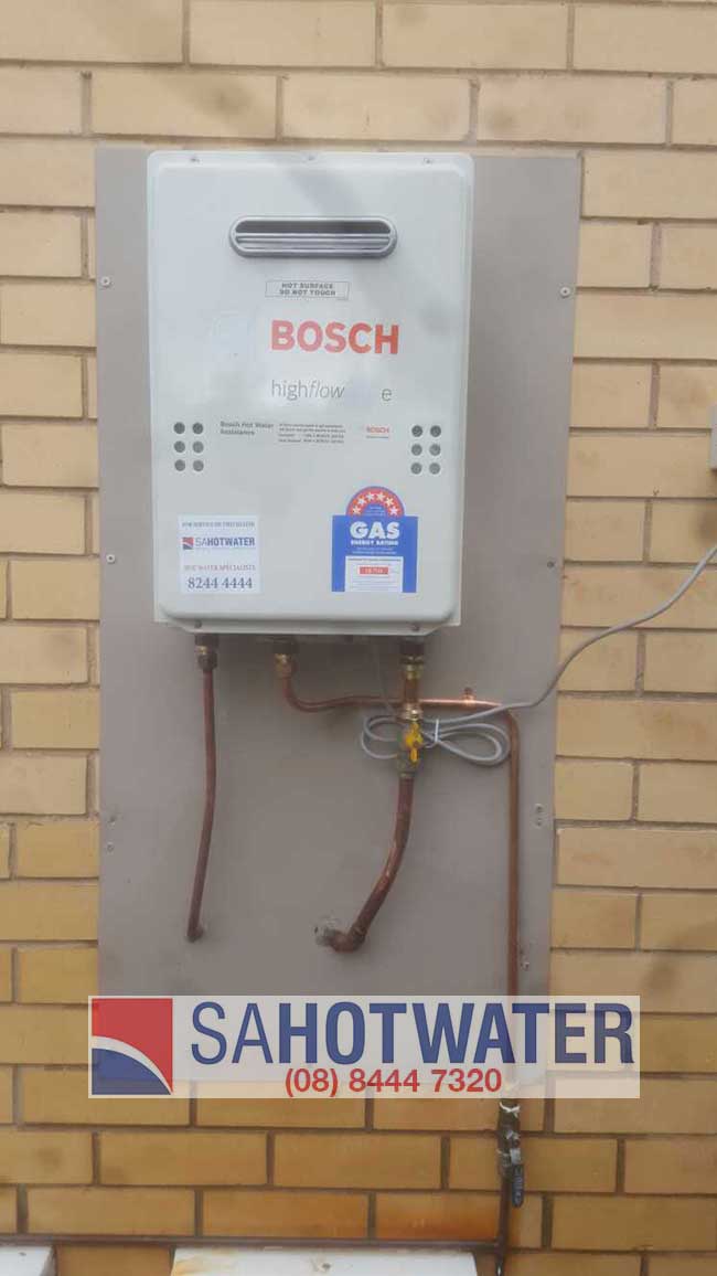 Bosch 17e hot water at Gawler