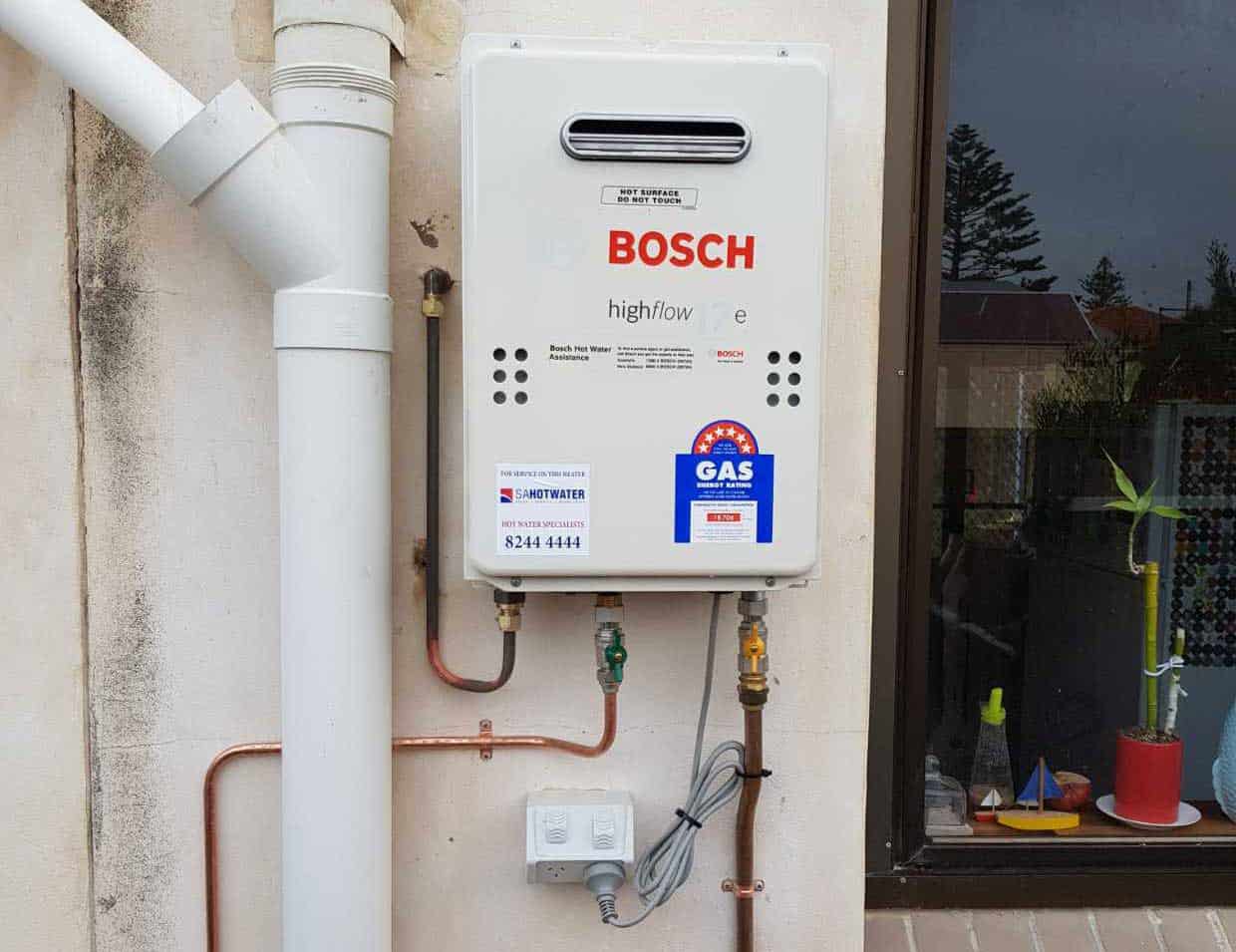 gas hot water system installed in Adelaide