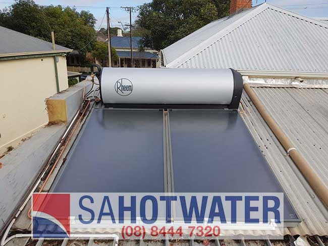 Solar hot water at Glenelg